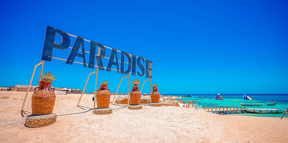 Hurghada: Crociera al tramonto a Paradise Island, snorkeling e pranzo