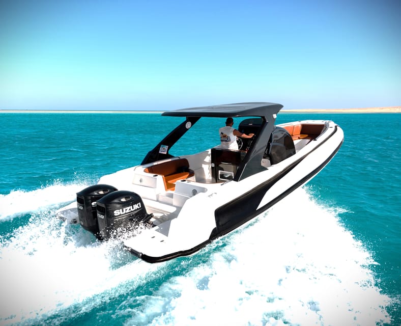 Hurghada : Speedboat Hula Hula avec options de plongée en apnée et déjeuner