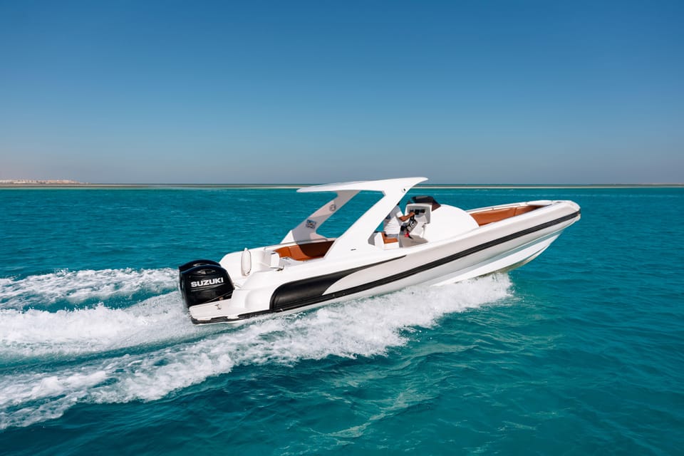 Hurghada : Speedboat Hula Hula avec options de plongée en apnée et déjeuner