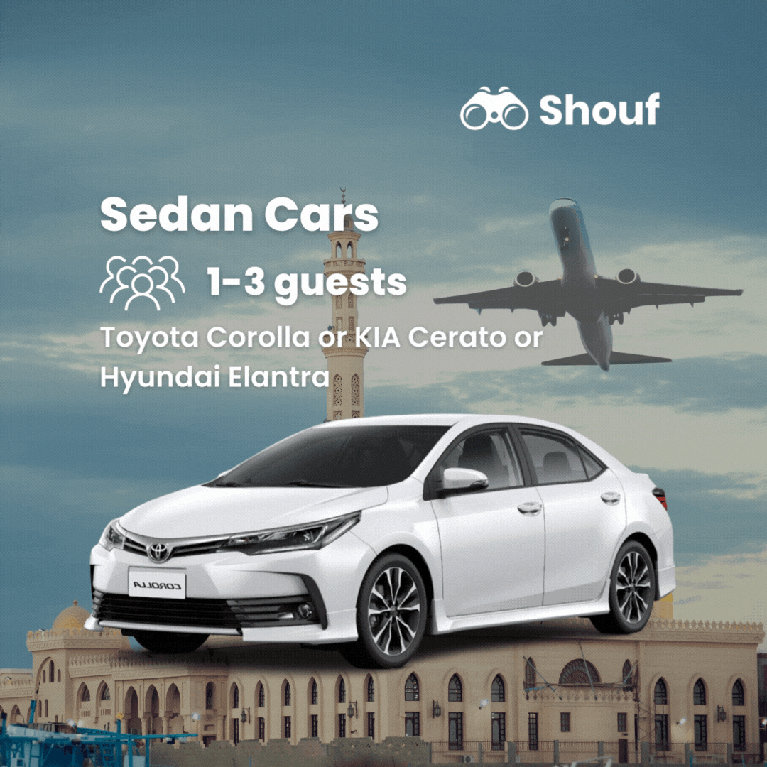 Hurghada : Transfert de l'aéroport international de Hurghada en van ou en voiture