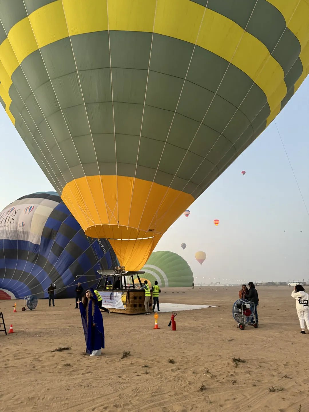 Dubaï : expérience magique en montgolfière avec transferts, rafraîchissements et collations