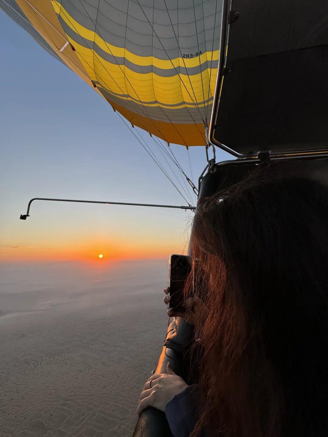 Dubaï : expérience magique en montgolfière avec transferts, rafraîchissements et collations