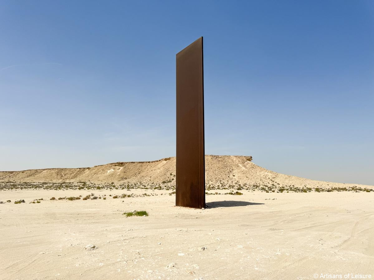 Vest-Qatar: Richard Serra-ørkenskulptur og Umbrella Rock-tur
