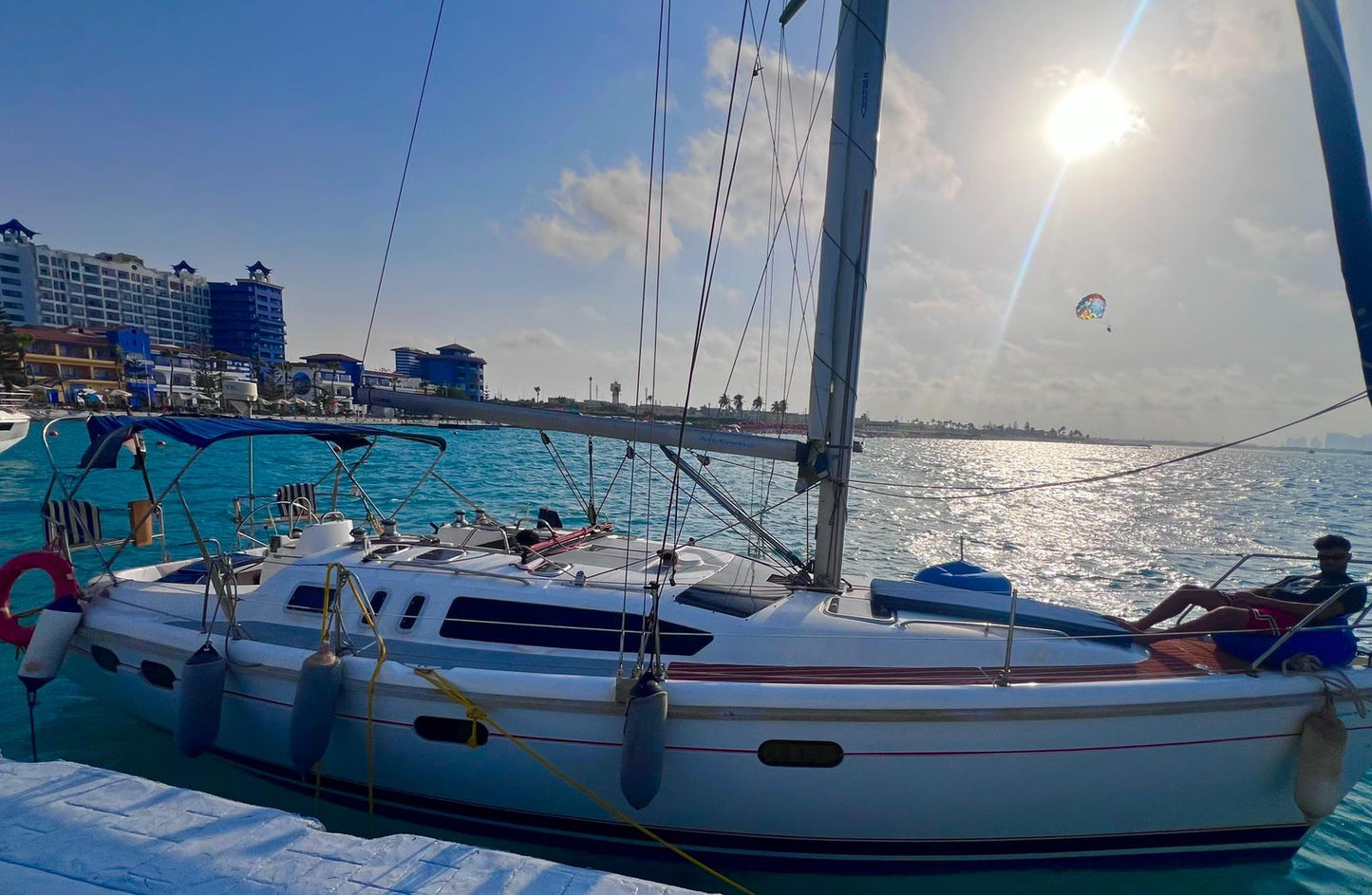 Porto Marina: viaje privado en velero Andiamo en la costa norte