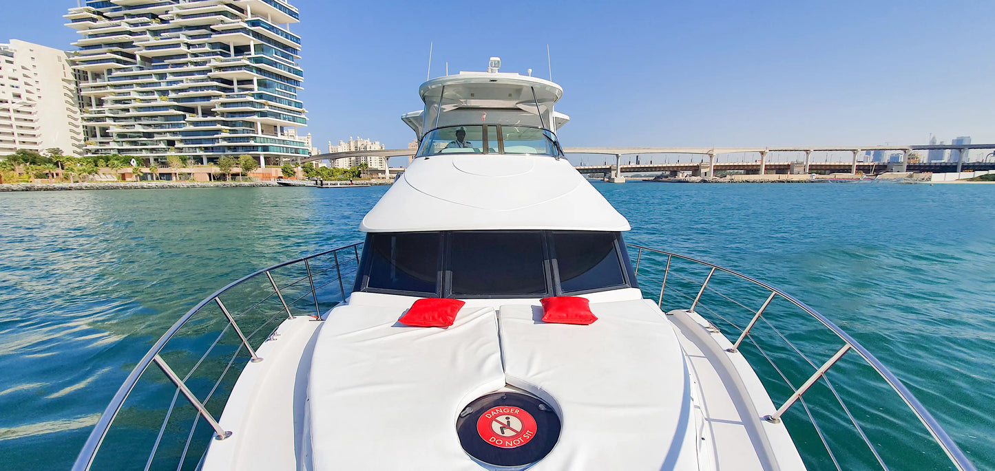 Dubaj: Prywatna wycieczka łodzią Blue Water 62 ft