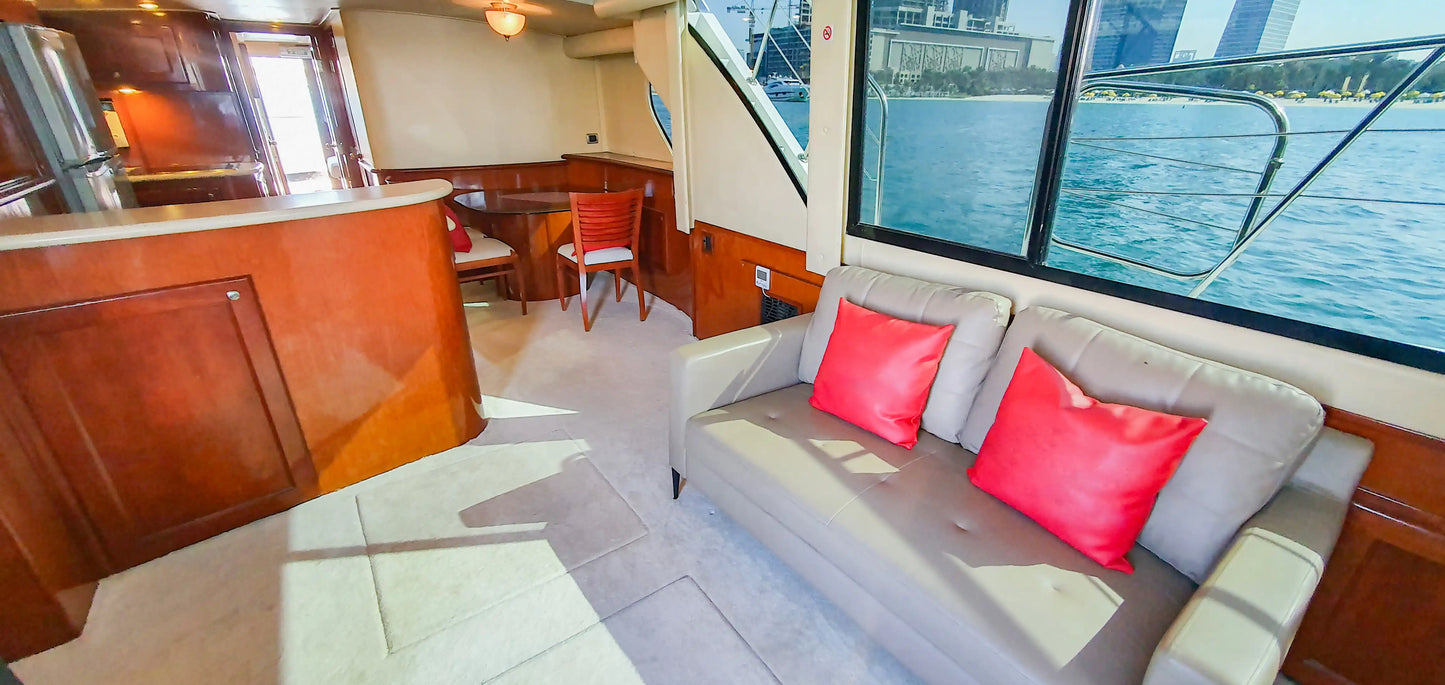 Dubaj: Prywatna wycieczka łodzią Blue Water 62 ft