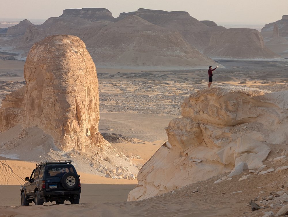 Cairo: Explore the Black & White Deserts with Overnight Camping
