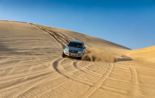 Doha: Half - Day Layover Desert Safari with Camel Ride and Sandboarding