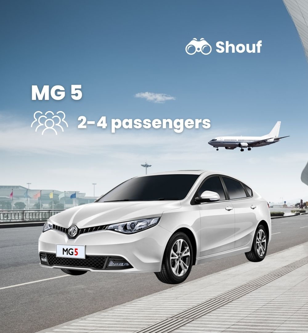 Doha: MG 5 Private Car Rental with Driver