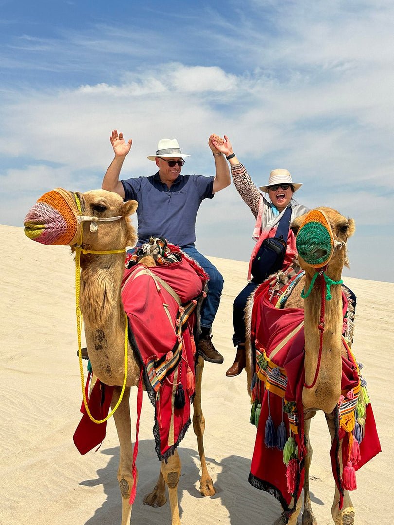 Doha: Private Desert Safari with Camel Ride, Sandboarding, and Inland Sea Visit