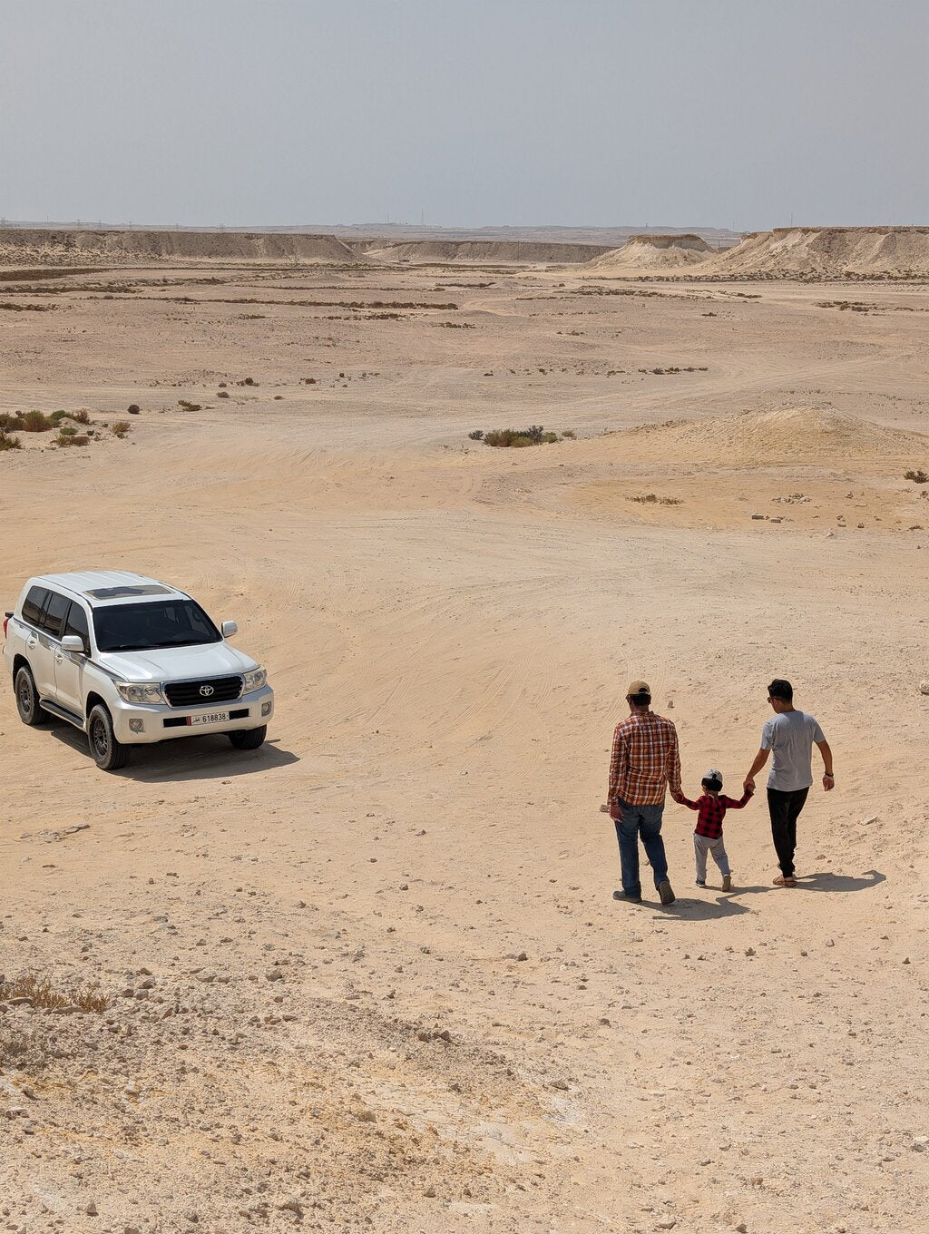 Doha: Private Guided West Coast, Zekreet Fort, Richard Serra Sculpture & Mushroom Hills Tour
