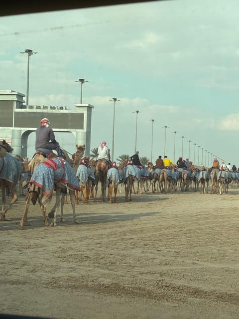 Doha: Western Qatar Desert Tour with Camel Racetrack, Zekreet Fort and Mushroom Rocks