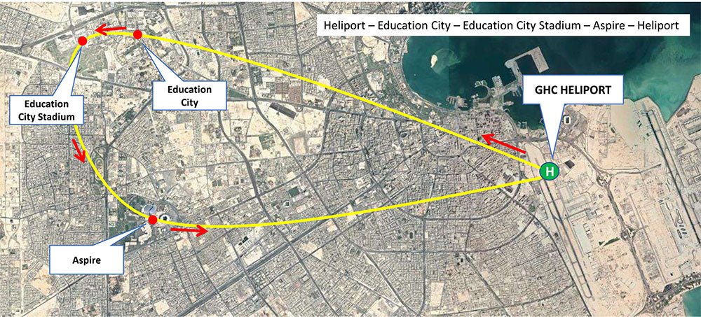 Doha: Helicopter Tour over Doha (Up to 4 passengers)