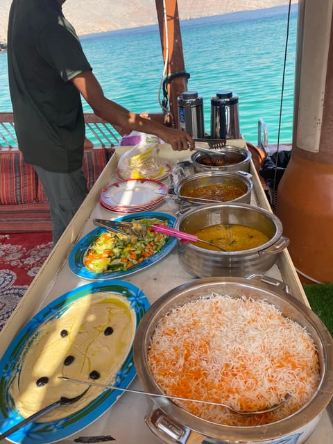 From Khasab: Fjords of Musandam Dhow Cruise with Buffet Lunch