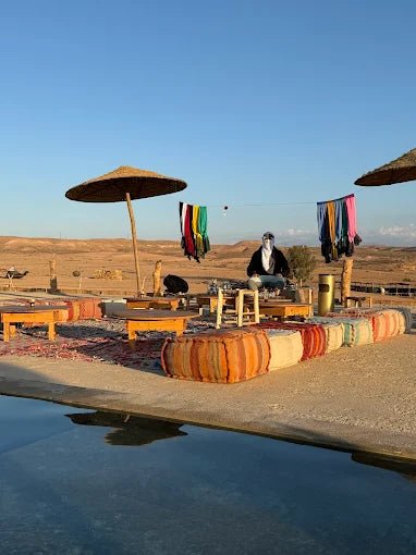 From Marrakech: Agafay Desert Camel Ride, Swimming, and Lunch