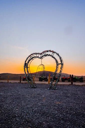 From Marrakech: Agafay Desert Quad Biking, Camel Ride, and Dinner with Fire Show