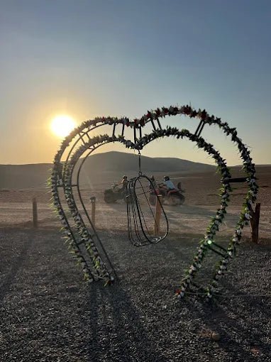 From Marrakech: Agafay Desert Quad Biking, Camel Ride, and Dinner with Fire Show