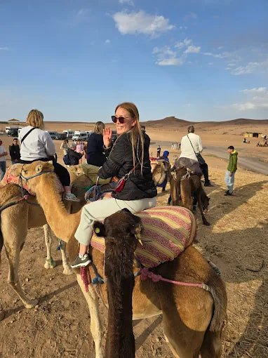 From Marrakech: Agafay Desert Quad Biking, Camel Ride, and Dinner with Fire Show