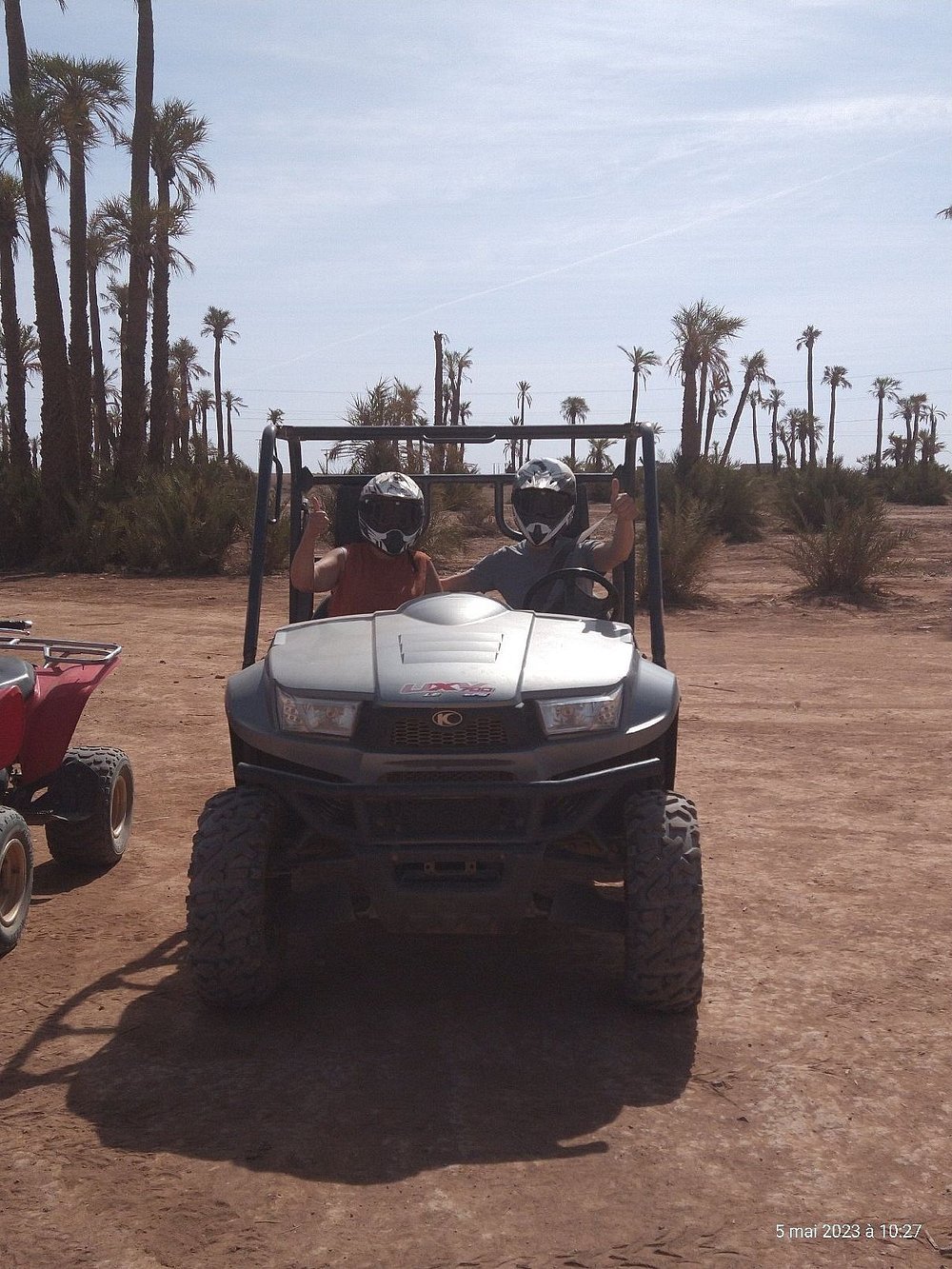 From Marrakech: Desert and Palm Grove Quad Bike Tour with Hotel Pickup