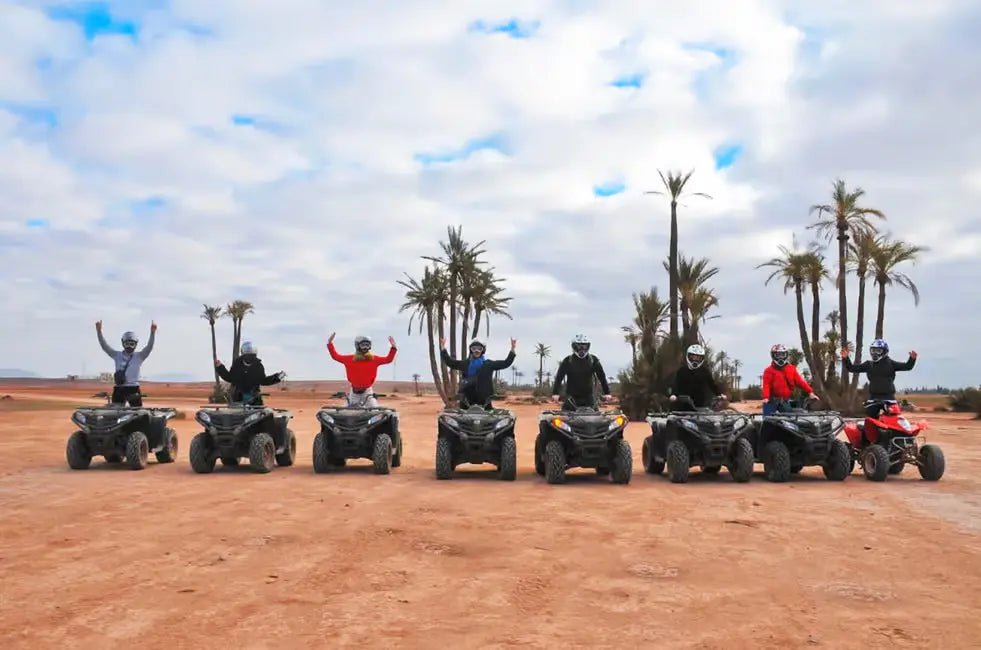From Marrakech: Desert and Palm Grove Quad Bike Tour with Hotel Pickup