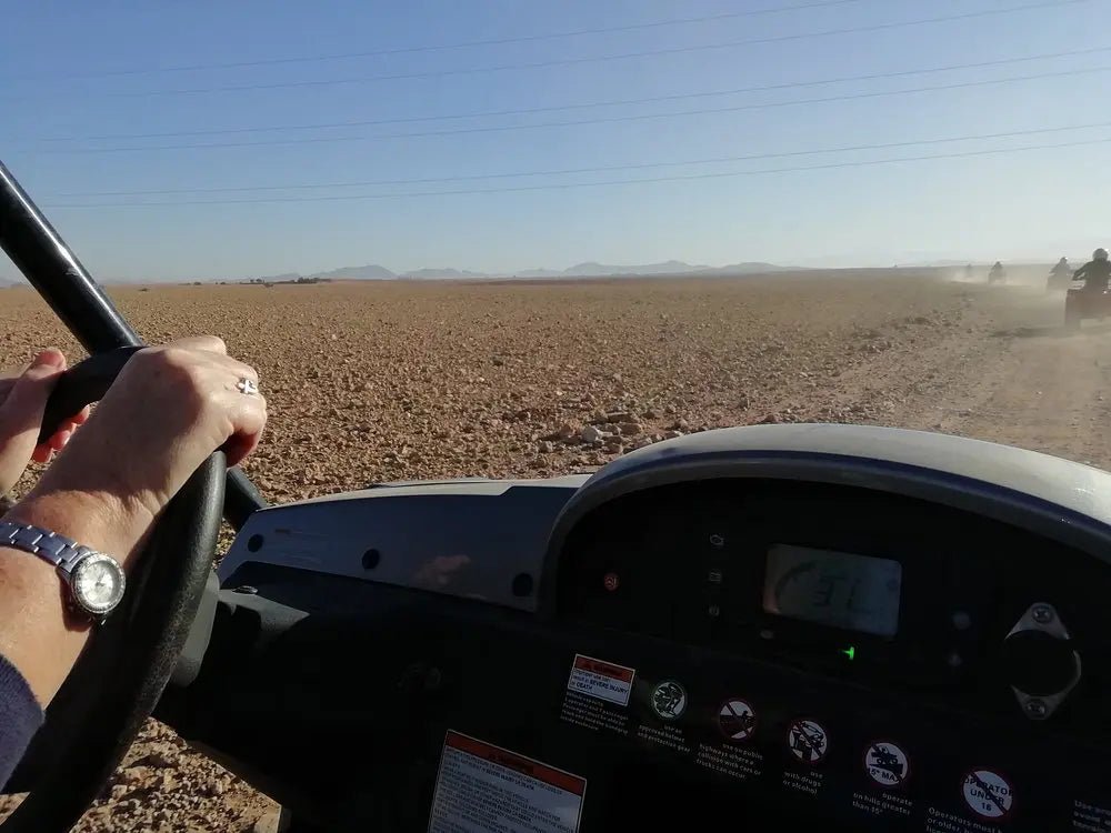 From Marrakech: Desert and Palm Grove Quad Bike Tour with Hotel Pickup