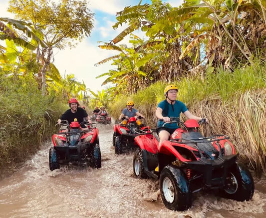 From Ubud: Ayung River Rafting and ATV at Gorilla Face Cave