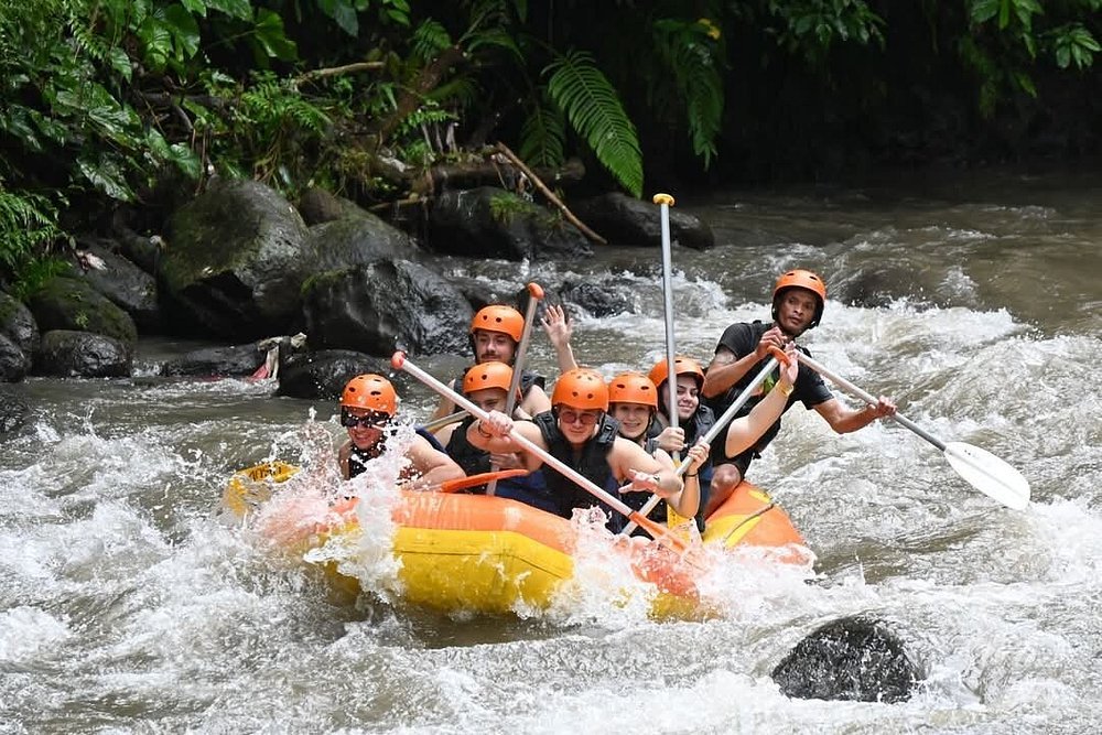 From Ubud: Ayung River Rafting and ATV at Gorilla Face Cave