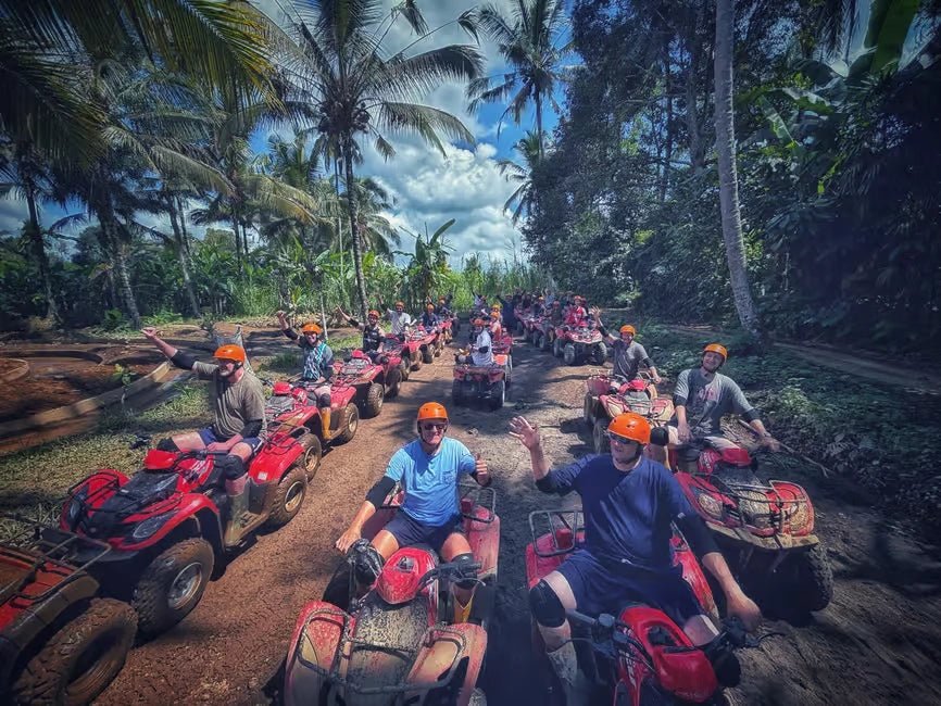 From Ubud: Waterfall, Jungle Swing and ATV Gorilla Cave Tour
