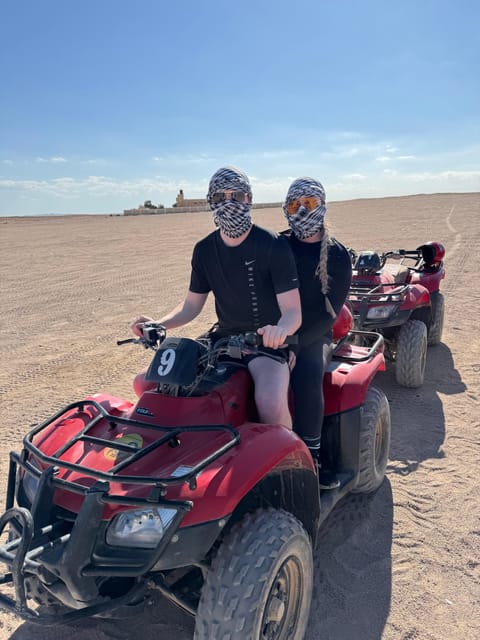 Hurghada: Desert Safari with Quad Bike, Dune Buggy, Camel Ride & Bedouin Village Experience