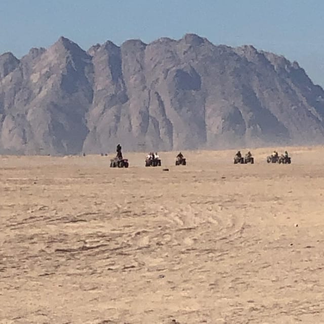 Hurghada: Desert Safari with Quad Bike, Dune Buggy, Camel Ride & Bedouin Village Experience