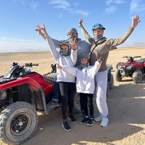 Hurghada: Desert Safari with Quad Bike, Dune Buggy, Camel Ride & Bedouin Village Experience