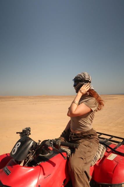 Hurghada: Desert Safari with Quad Bike, Dune Buggy, Camel Ride & Bedouin Village Experience