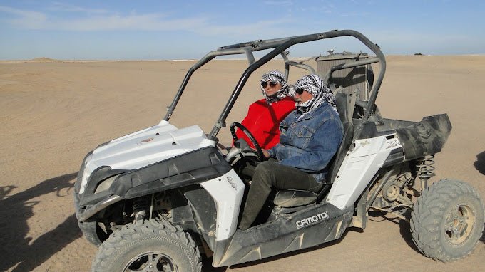 Hurghada: Quad Bike Desert Safari with Sea and Mountain Views