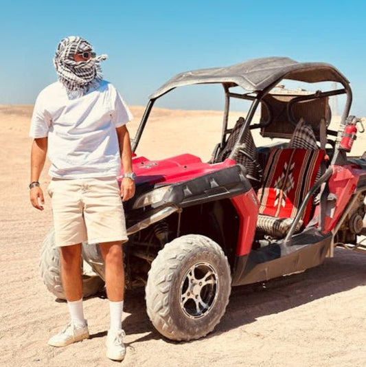 Hurghada: Quad Bike Desert Safari with Sea and Mountain Views