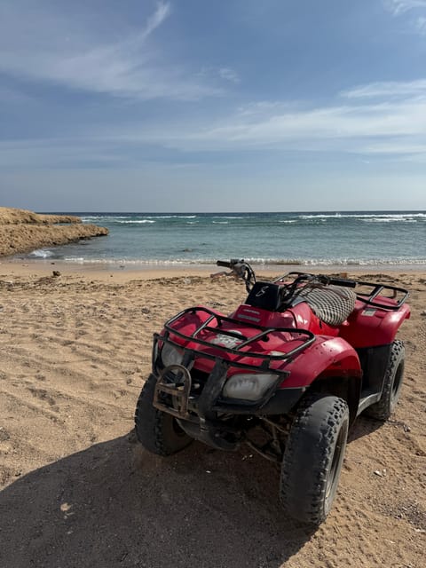 Hurghada: Quad Bike Desert Safari with Sea and Mountain Views
