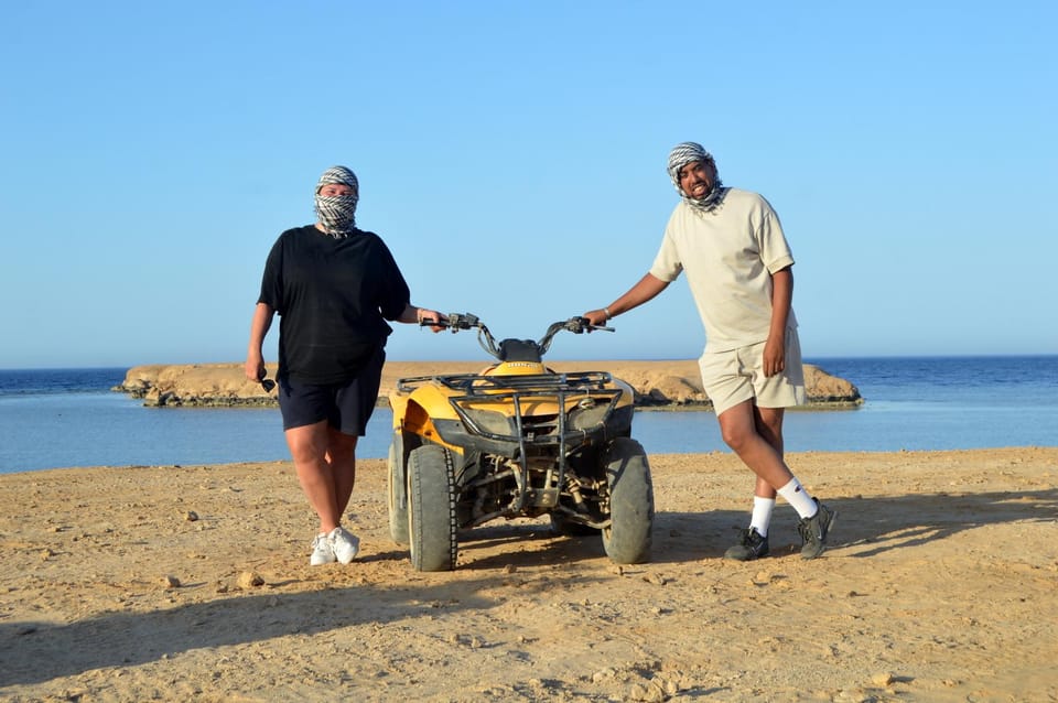 Hurghada: Quad Bike Desert Safari with Sea and Mountain Views