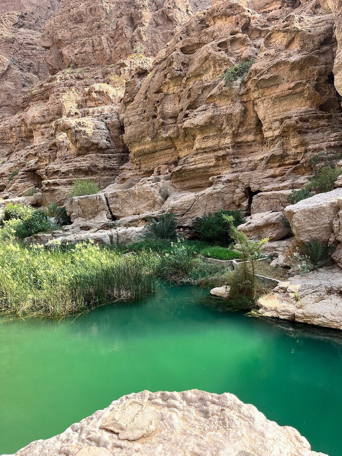 Muscat: Full Day Trip to Wadi Shab and Bimmah Sinkhole with Lunch