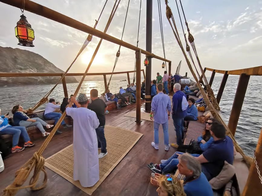 Muscat: Sunset Cruise with Al Jalali and Mirani Forts