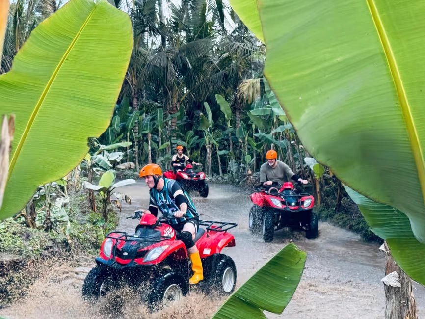 Ubud: ATV Jungle Tour and Zipline Over Tegalalang Rice Terraces