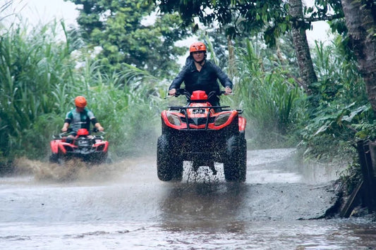 Ubud: Gorilla Cave ATV Adventure with Optional Rafting and Lunch