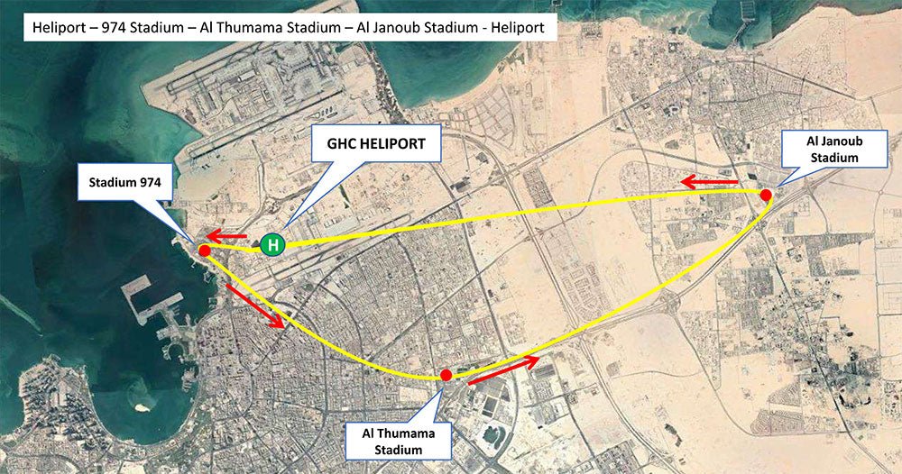 Doha: Helicopter Tour over Doha (Up to 4 passengers)