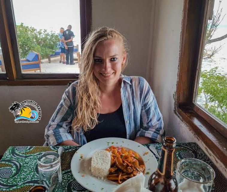 Zanzibar: Full - Day Mnemba Atoll, Dolphin Swim, Jozani Forest, and The Rock Restaurant Tour