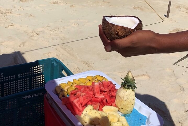 Zanzibar: Mnemba Island Dolphin Swim, Snorkeling, and Sandbank Picnic Trip