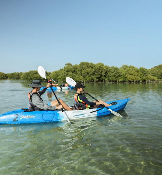 Doha: Pengalaman Kayak di Hutan Bakau Pulau Ungu Al Khor