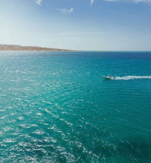 Hurghada: Ausflug zur Orange Bay Island mit dem Schnellboot