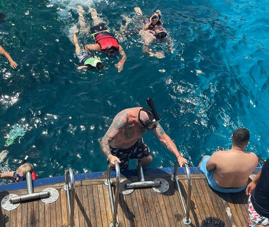 Hurghada: Perjalanan ke Orange Bay dengan 2 Pemberhentian Snorkeling & Makan Siang