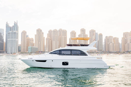 Dubai: aluguel privado de iate de luxo Oxo de 52 pés
