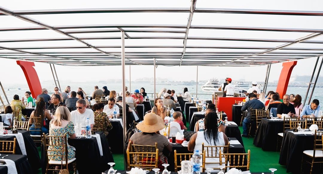 دبي: رحلة بحرية في غروب الشمس في مارينا مع العشاء