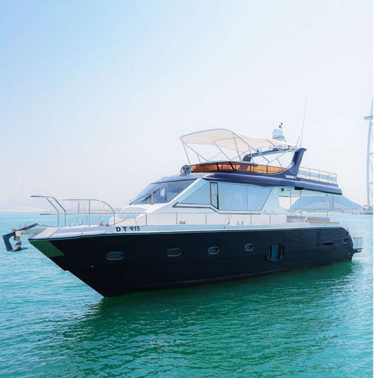 Dubai: aluguel privado de iate de luxo Hamdan de 63 pés