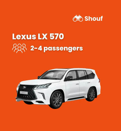 Doha: Lexus LX570 Private Car Rental with Driver
